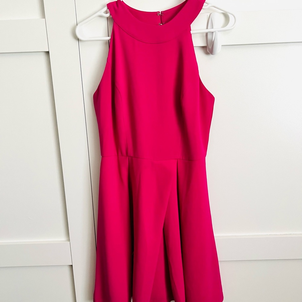 Adelyn Rae Pink Skater Style Dress